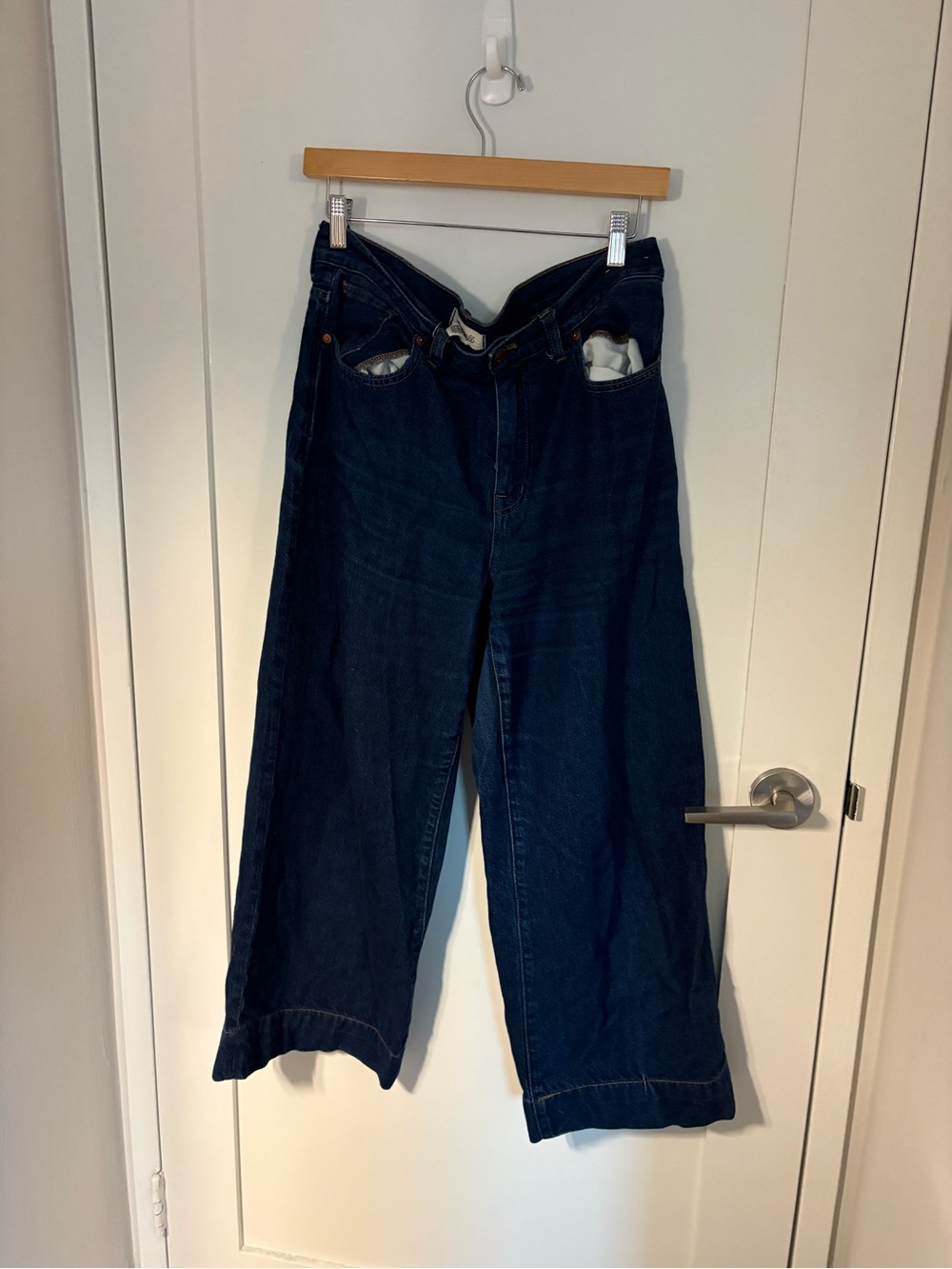 MADEWELL Wide Leg Dark Wash Jeans